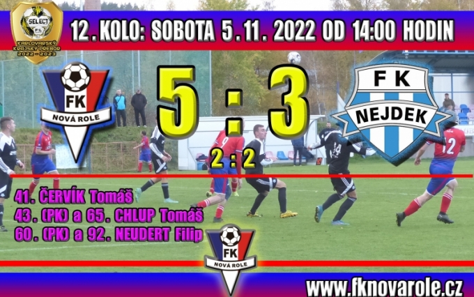 V souboji posledních týmů tabulky jsme po boji porazili FK Nejdek